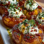 Crispy-Smashed-Potatoes-with-Whipped-Feta-and-Chili-Honey