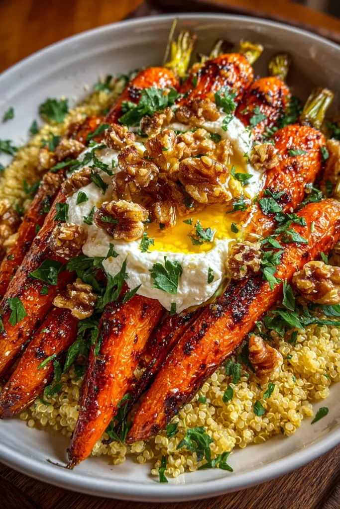 roasted carrot bowl