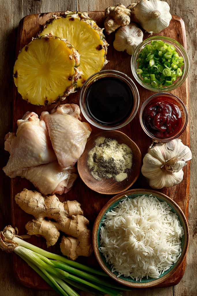 Hawaiian Huli Huli Chicken Stack