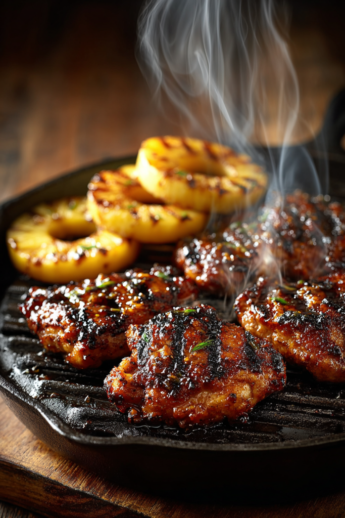 Hawaiian Huli Huli Chicken Stack