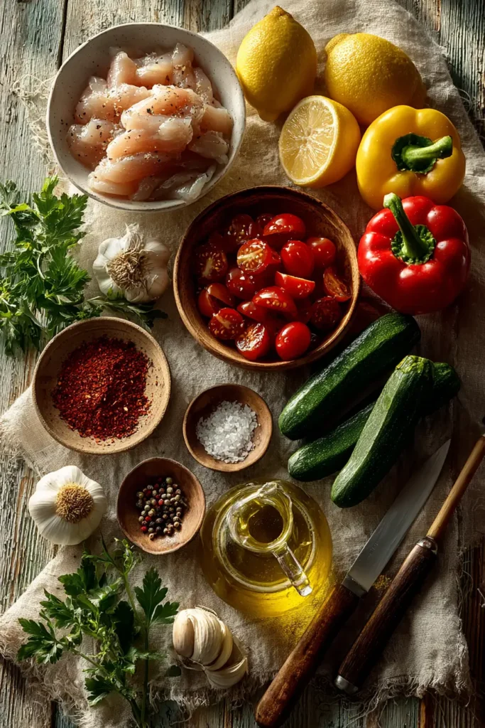 Mediterranean chicken stir-fry