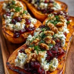 Roasted Butternut Squash Boats