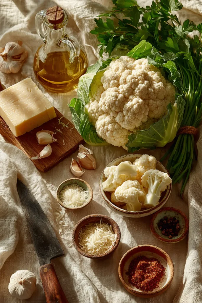garlic parmesan cauliflower