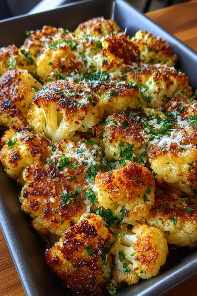 garlic parmesan cauliflower