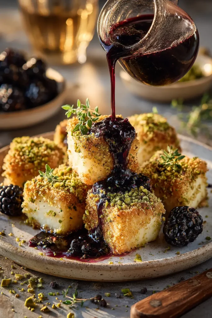 pistachio feta bites