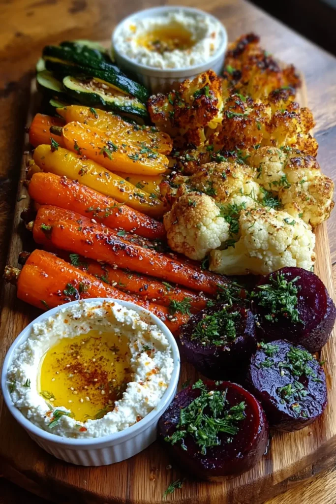 rainbow roasted vegetables