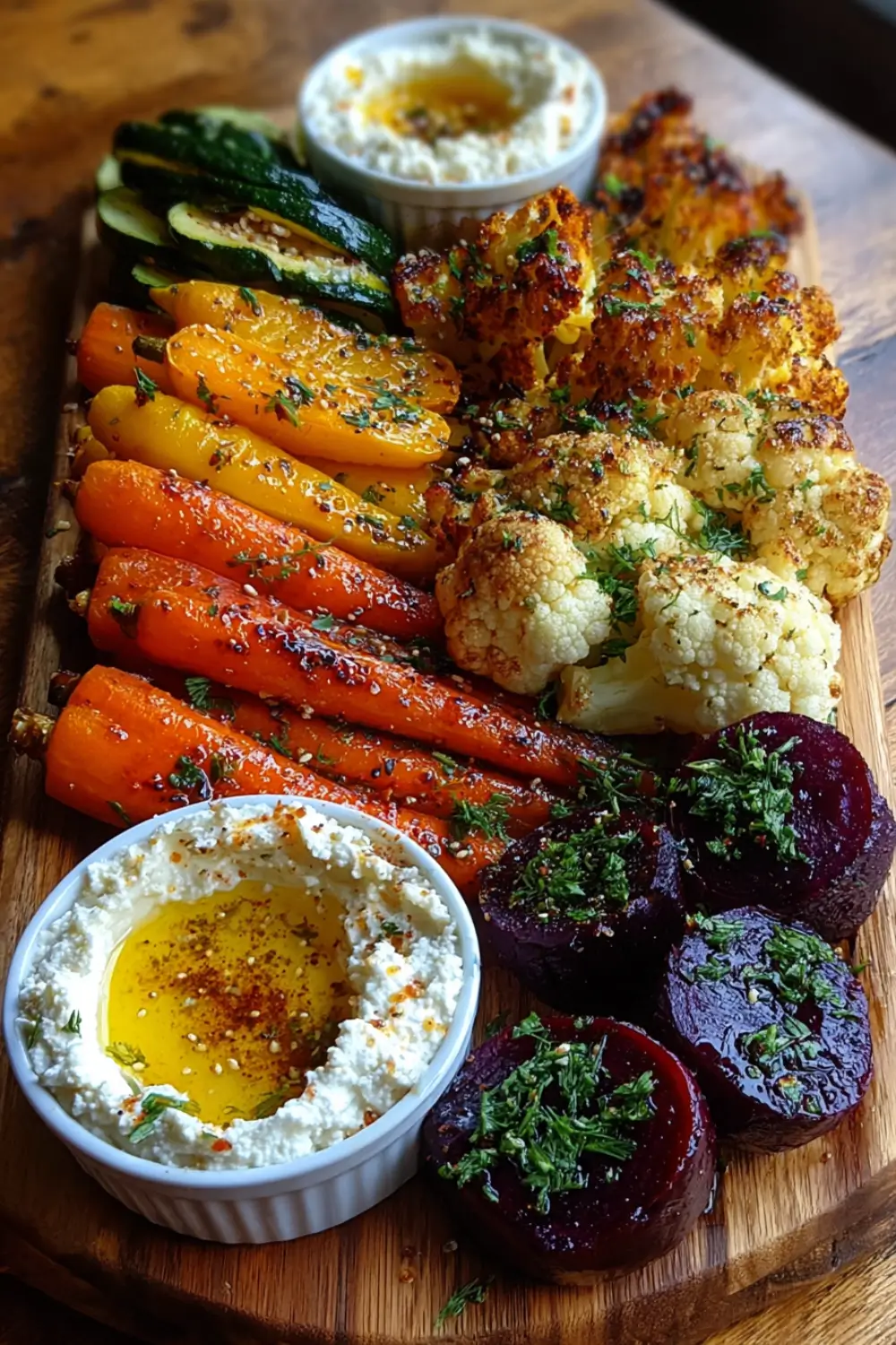 rainbow roasted vegetables