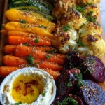 rainbow roasted vegetables