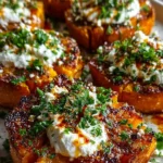 smashed sweet potatoes
