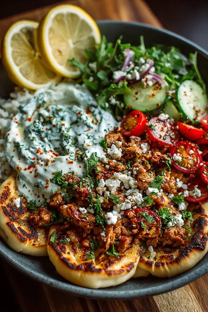 Mediterranean chicken bowl