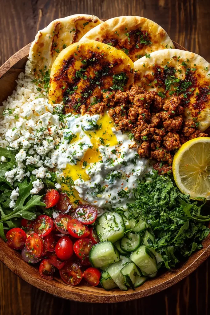 Mediterranean chicken bowl