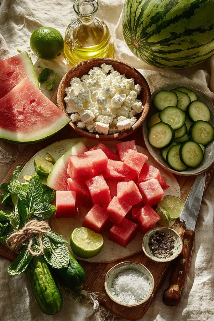 watermelon feta salad