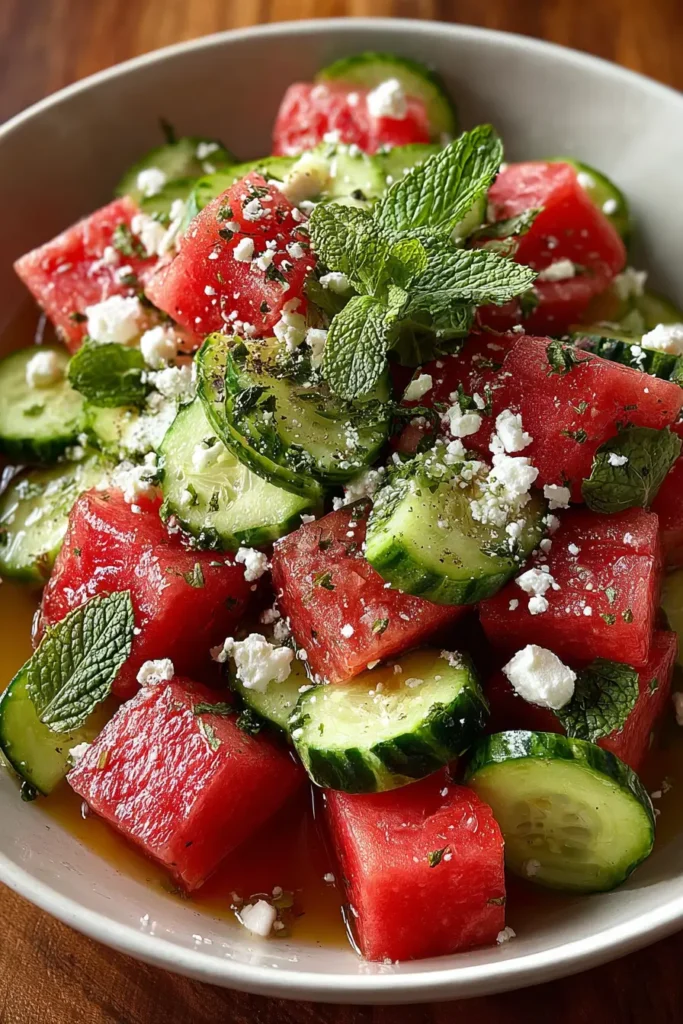 watermelon feta salad