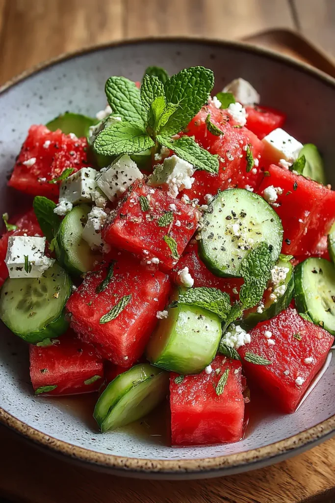 watermelon feta salad