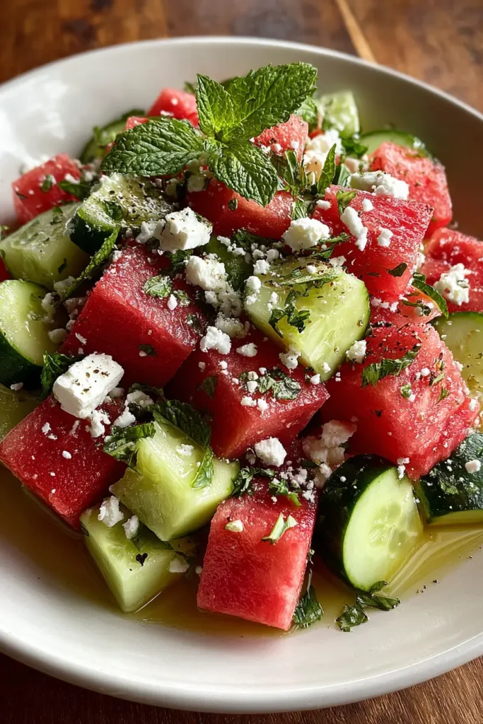 watermelon feta salad