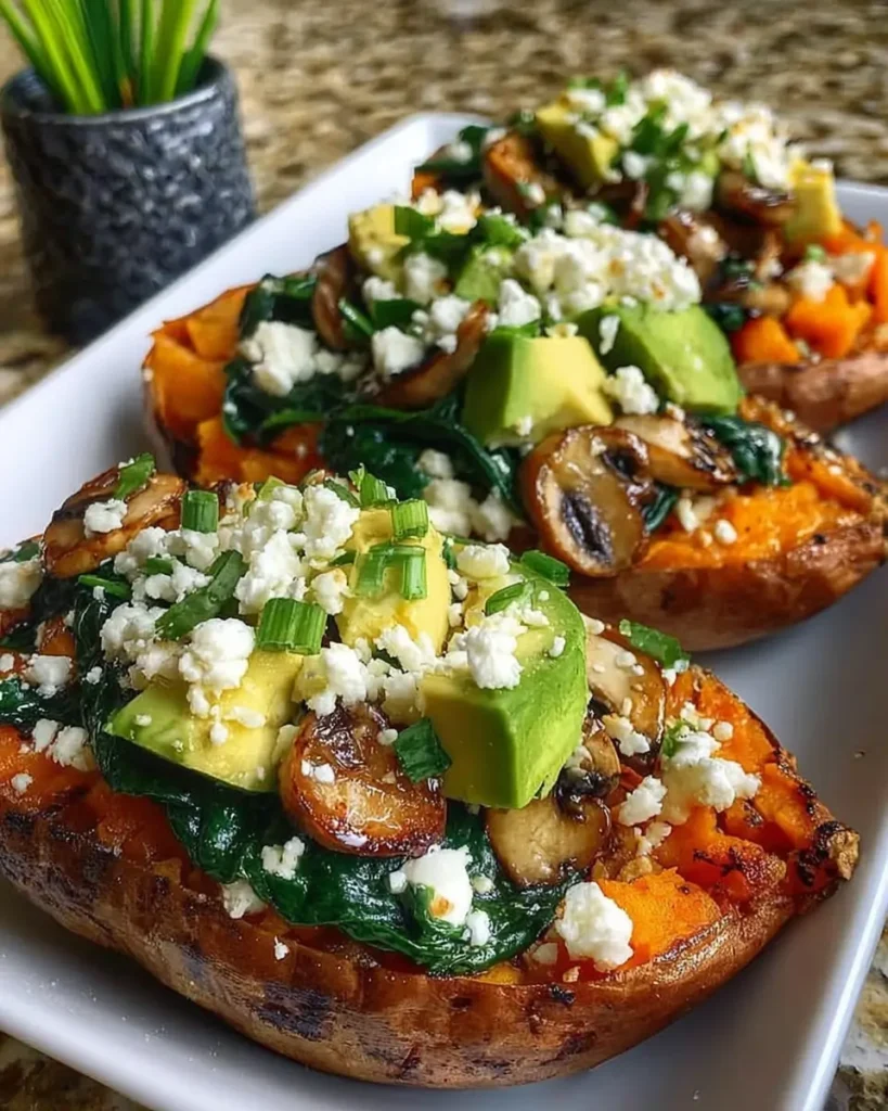 healthy stuffed sweet potatoes