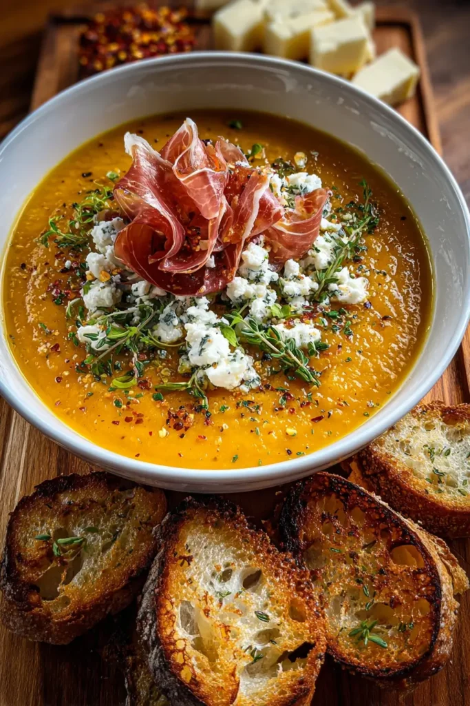 roasted pumpkin leek soup