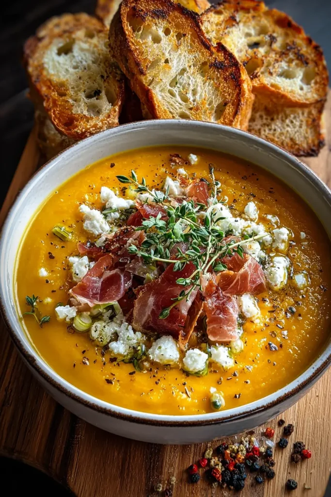 roasted pumpkin leek soup
