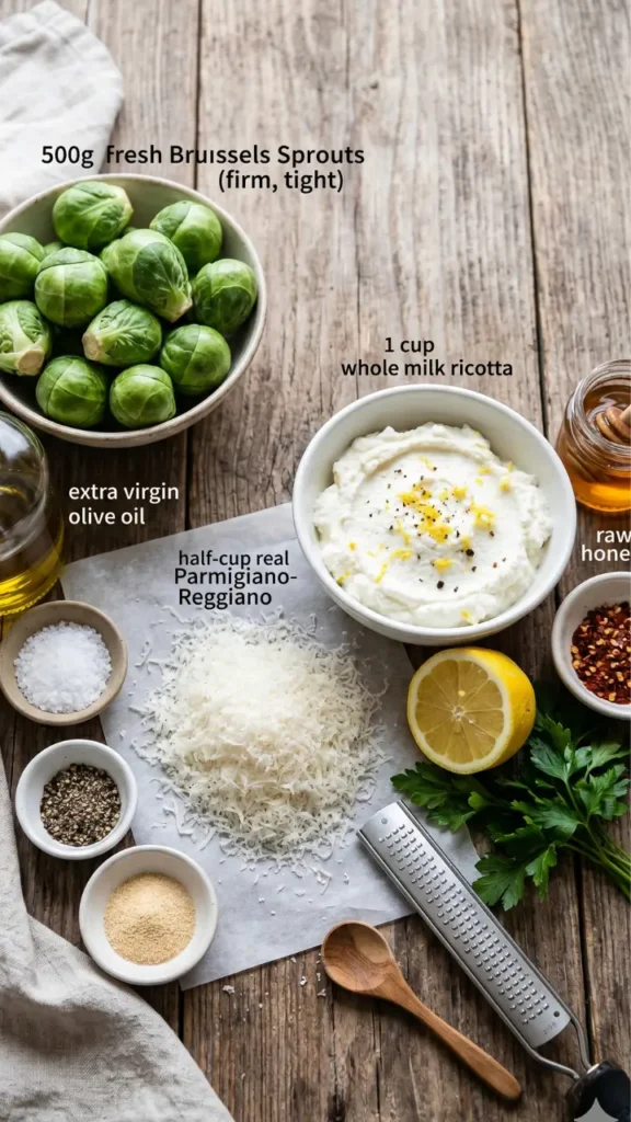 smashed brussels sprouts with parmesan