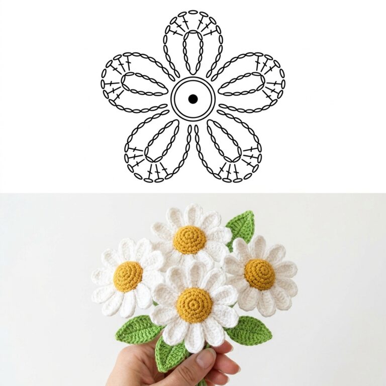 10 Beautiful Crocheted Flower Keychain Ideas