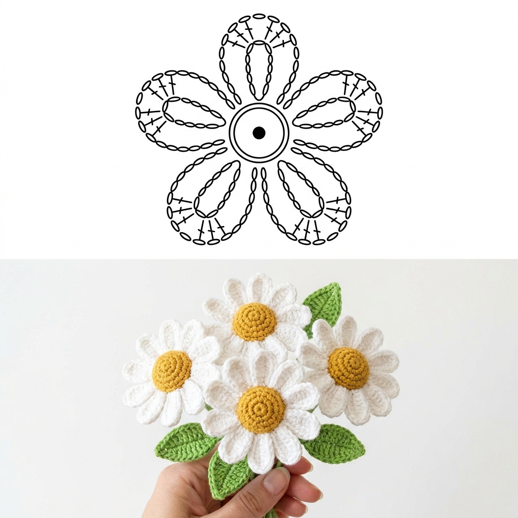 10 Beautiful Crocheted Flower Keychain Ideas