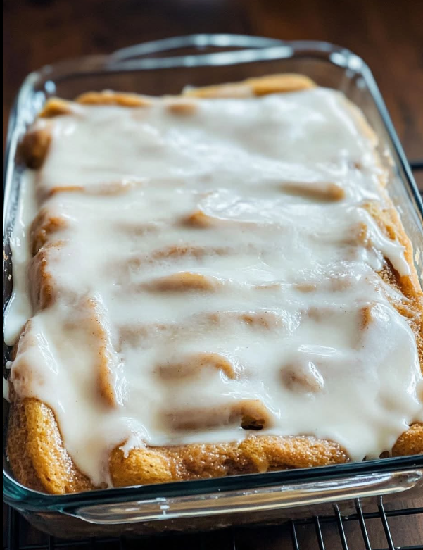 Classic Cinnamon Roll Cake with Cream Cheese Frosting