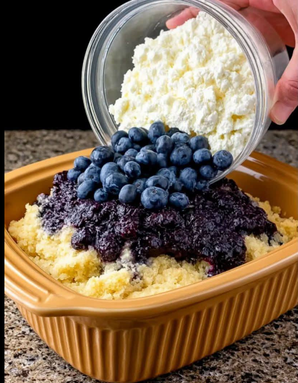 Easy Lemon Blueberry Dump Cake Recipe