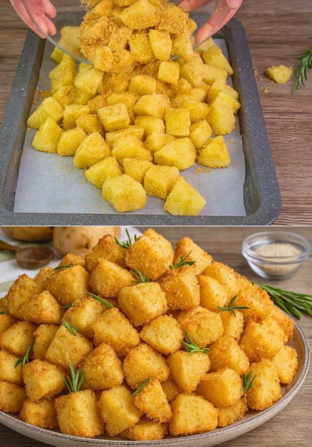 Crumb-Coated Roasted Potatoes: Crispy, Golden & Delicious