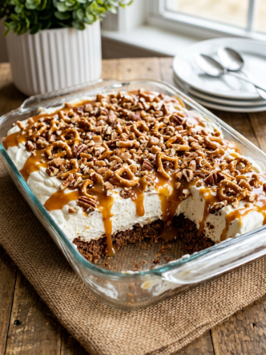 Pineapple Pretzel Delight Dessert