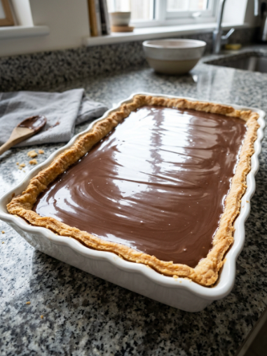  French Silk Slab Pie – Rich & Creamy
