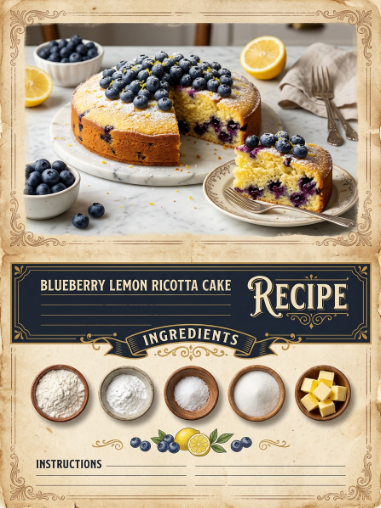  Blueberry Lemon Ricotta Cake Recipe