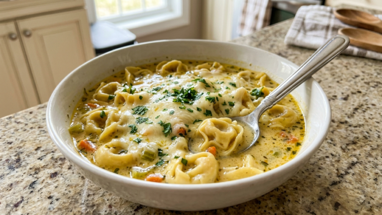 Creamy Parmesan Pasta Soup Recipe (Ready in 20 Minutes)