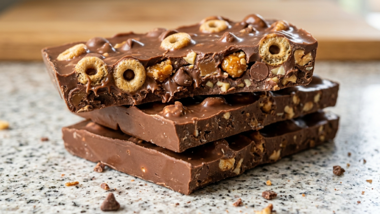 No-Bake Chocolate Crunch Bars (Easy & Quick)
