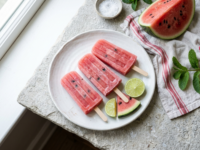  Coconut & Watermelon Popsicles (Easy Summer Recipe)