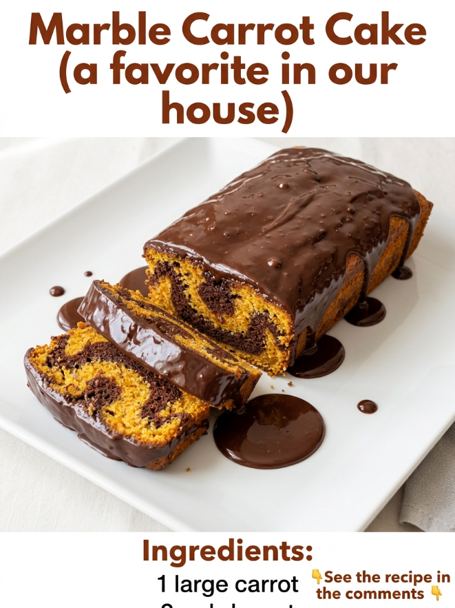 Marble Carrot Cake: A Fudgy and Fluffy Delight