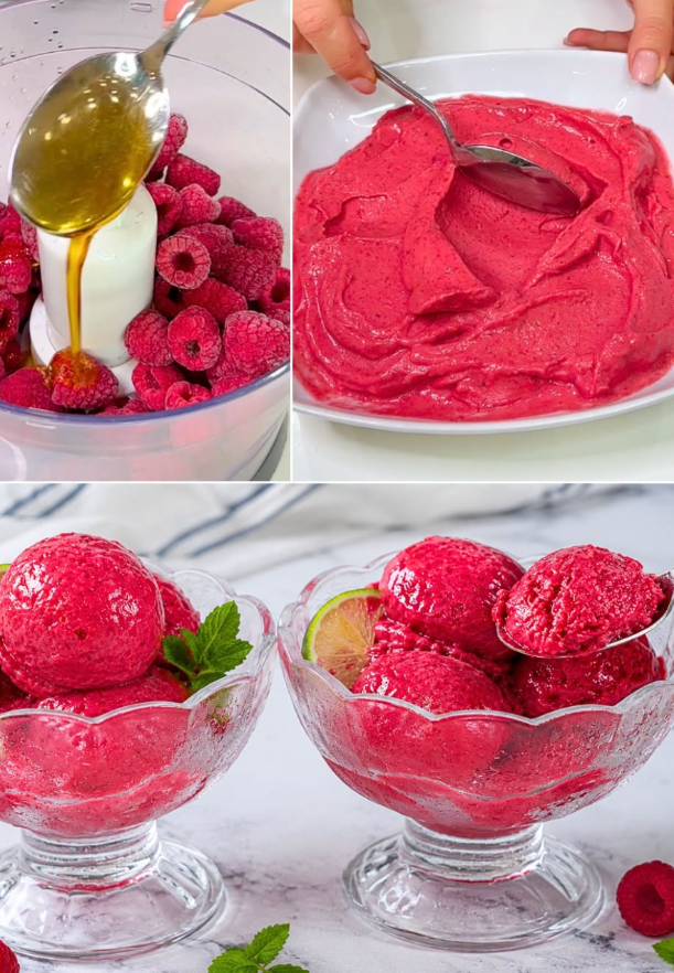 -Ingredient Raspberry Sorbet: Quick, Fresh & Dairy-Free