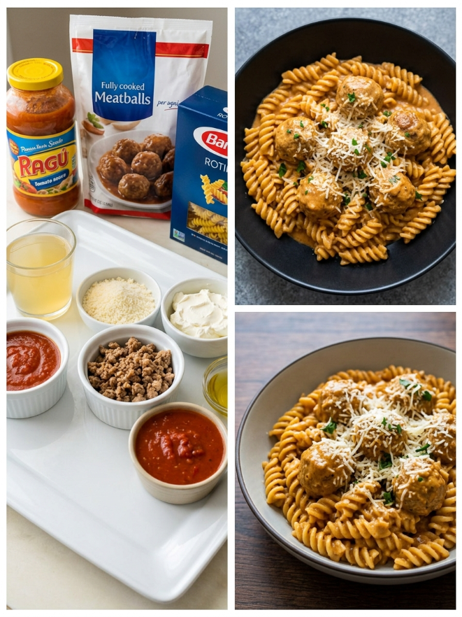 Easy Crockpot Pasta Meatballs: A One-Pot Comfort Meal