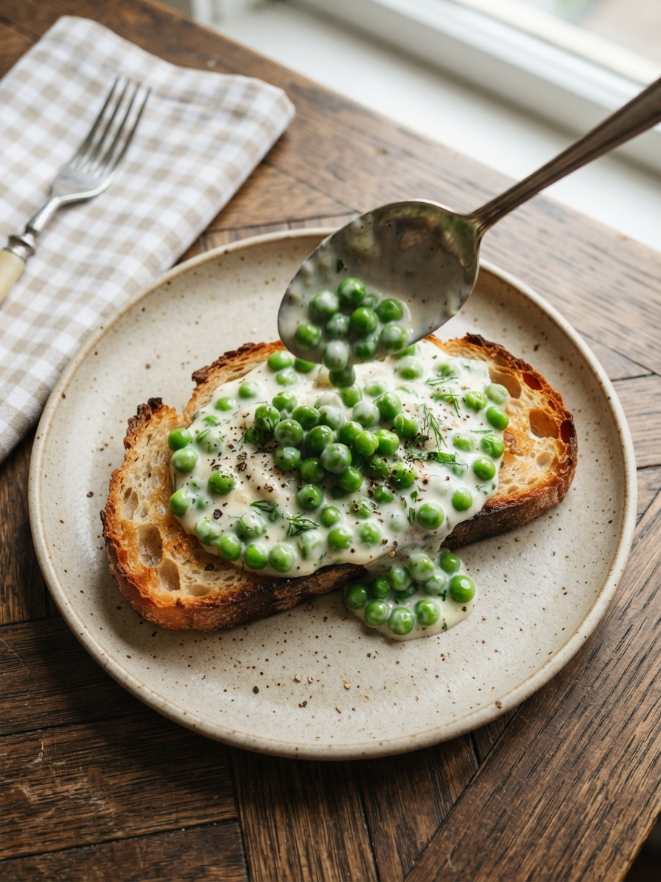 Creamy Peas on Toast – A Comforting Classic