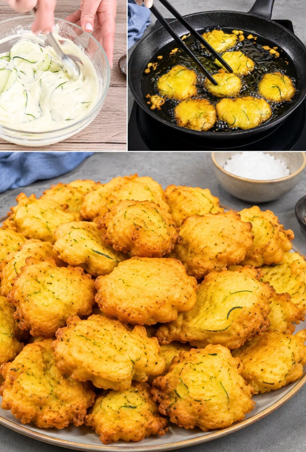 Crispy Zucchini Fritters: Paper-Thin & Perfectly Golden