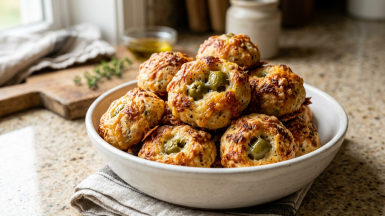  Southern 4-Ingredient Baked Olive Bites Recipe