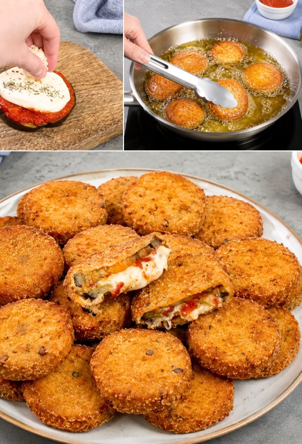 Crispy Eggplant Cutlets: A Vegetarian Delight with Mozzarella