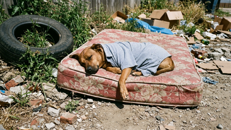 The Dog Left for at the Roadside