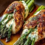 Asparagus Stuffed Chicken Fillet