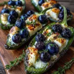 Blueberry Brie Jalapeño Poppers