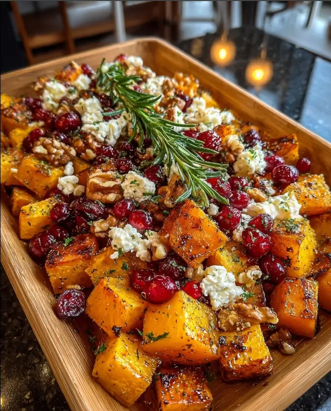 Caramelized Butternut Squash with Feta