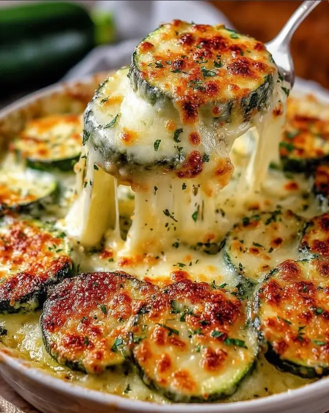 Cheesy Baked Zucchini