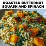 Creamy Orzo with Roasted Butternut Squash and Spinach