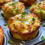 Crispy Parmesan Zucchini Potato Muffins