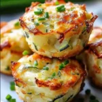 Crispy Parmesan Zucchini Potato Muffins