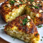 Golden Potato Rosti Crust Quiche with Zucchini, Leek & Feta